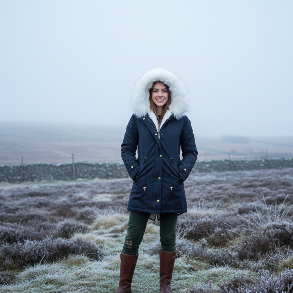 Women’s Winter Farmers Parka – Waterproof with Faux Fur Hood