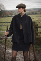 Women's Double Breasted Pea Coat - Modern British Country Style