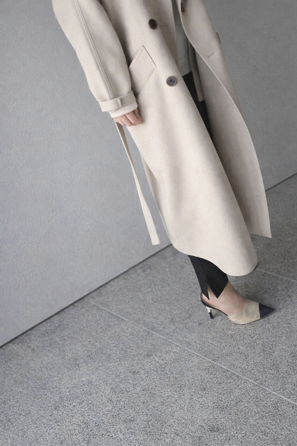 Women’s Belted Wool Blend Coat – Longline Winter Style