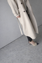 Women’s Belted Wool Blend Coat – Longline Winter Style