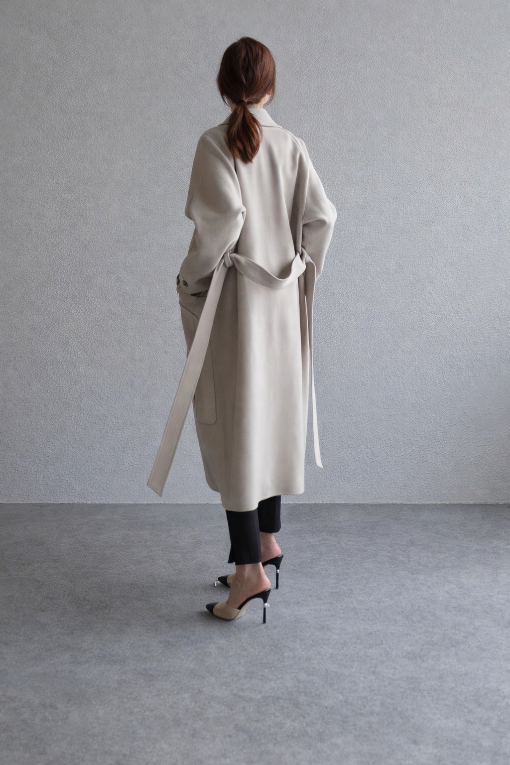 Women’s Belted Wool Blend Coat – Longline Winter Style