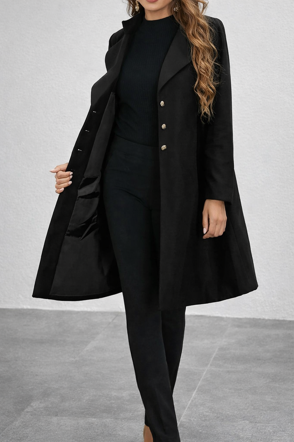 Women's Premium Tailored Longline Trench Coat