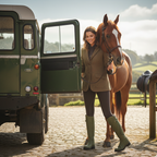 Women’s Knee-High Riding Boots with Side adjustable Buckle – Equestrian Style