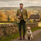 Men's Check Country Blazer Jacket