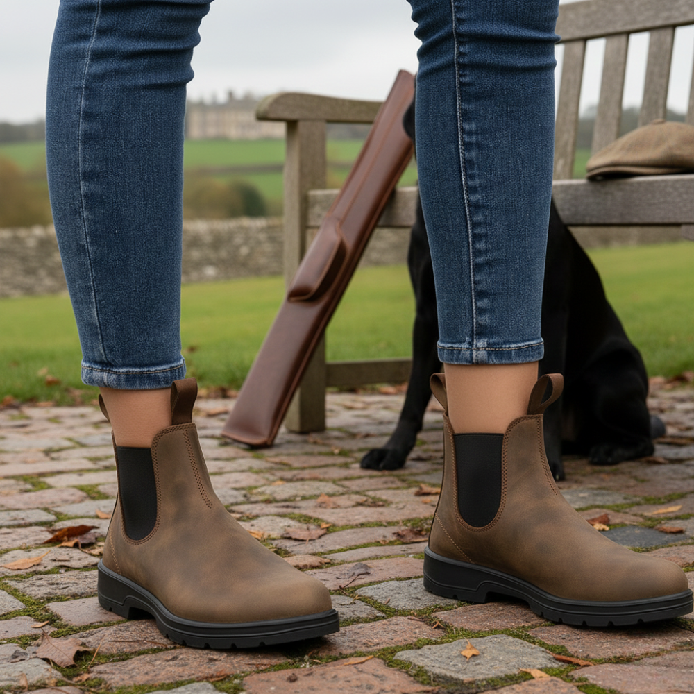 Women’s Chelsea Boots – Classic Outdoor Slip-On Design