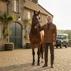 Men’s Suede-Look Country Hunting Jacket - Button up with Pockets