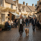 Women's Double-Breasted Long Trench Coat