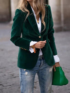 Isabella |  Elegant Velvet Blazer for Women - Country Style