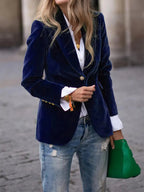 Isabella |  Elegant Velvet Blazer for Women - Country Style
