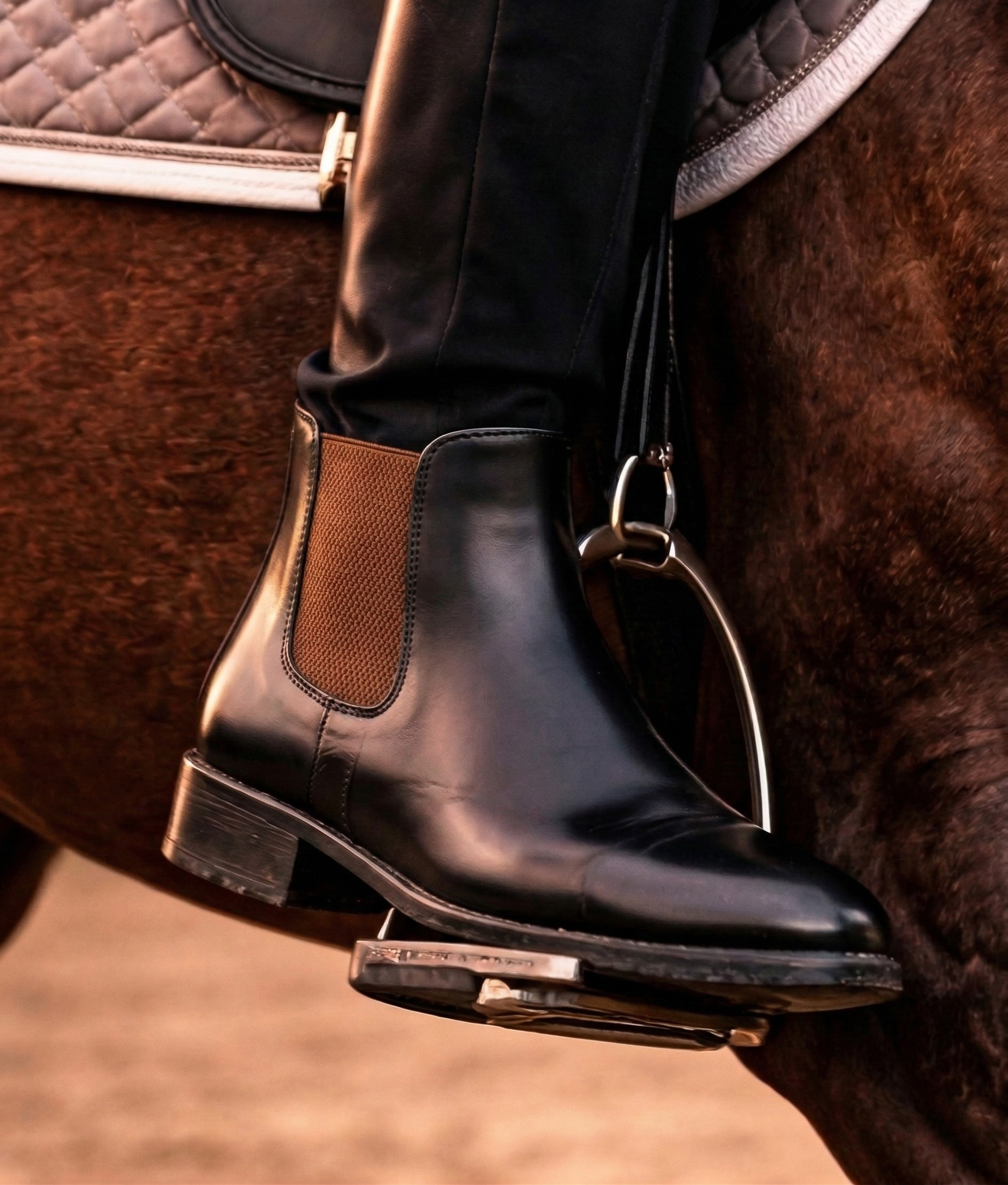 Men's Horse Riding boots - Classic Pointed Chelsea Boots