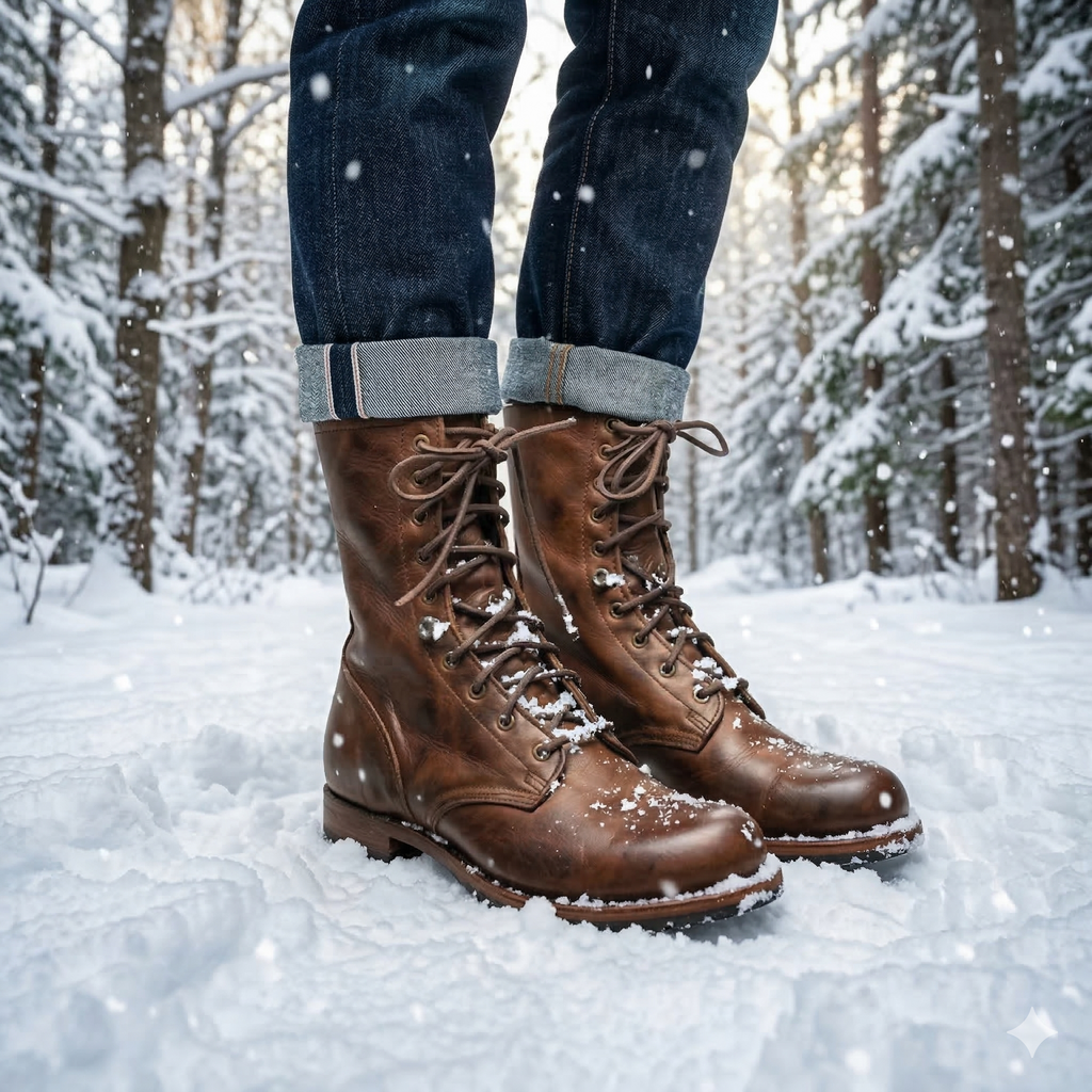 Stylish ankle Leather Boots for Men – Durable Footwear