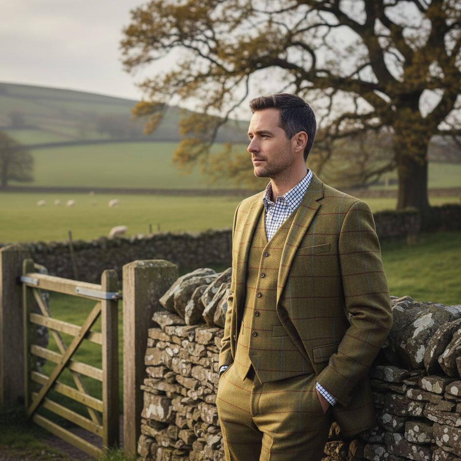 Men's Check Country Blazer Jacket