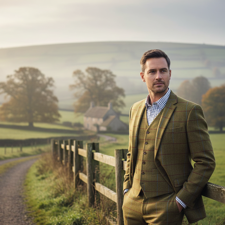 Men's Check Country Blazer Jacket