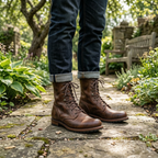 Stylish ankle Leather Boots for Men – Durable Footwear