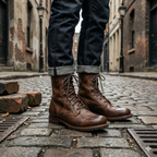 Stylish ankle Leather Boots for Men – Durable Footwear