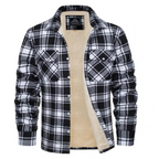 Levi | Men's Sherpa Lined Plaid Shirt Jacket – Warm Button-Down Style
