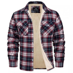 Levi | Men's Sherpa Lined Plaid Shirt Jacket – Warm Button-Down Style