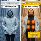 Women’s Heated Gilet – Electric Warm Body Warmer Vest for Outdoor Winter Use