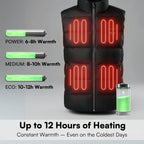 Men's Heated Gilet - Electric Warm Bodywarmer For Outdoors