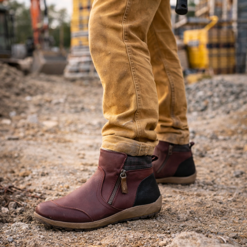 Waterproof Supportive Outdoor Boots – Comfortable Slip on Work Shoes