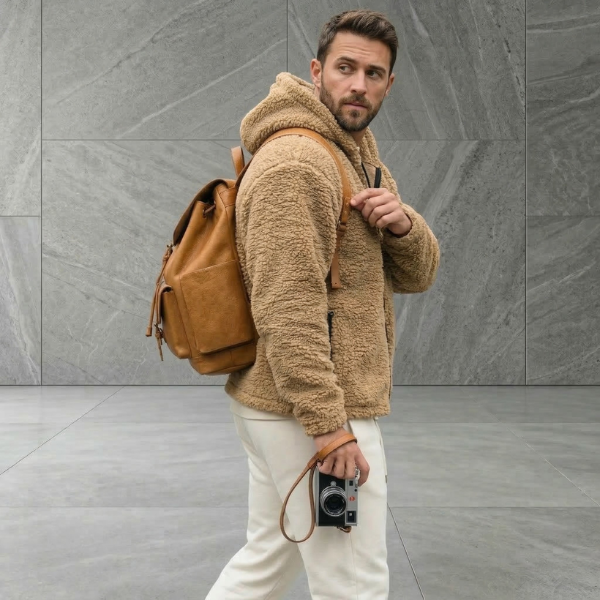 James | Hooded Fleece Jacket for Men