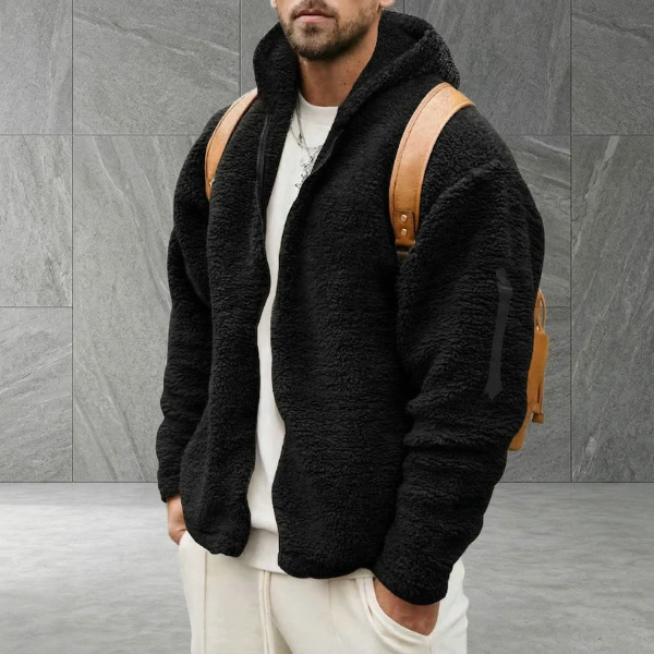 James | Hooded Fleece Jacket for Men