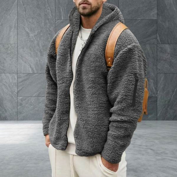 James | Hooded Fleece Jacket for Men