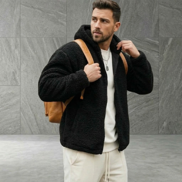 James | Hooded Fleece Jacket for Men