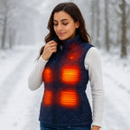 Women’s Heated Vest – Electric Gilet Warm Up Outdoor Winter Body Warmer Jacket