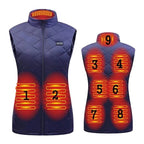 Women’s Heated Vest – Electric Gilet Warm Up Outdoor Winter Body Warmer Jacket
