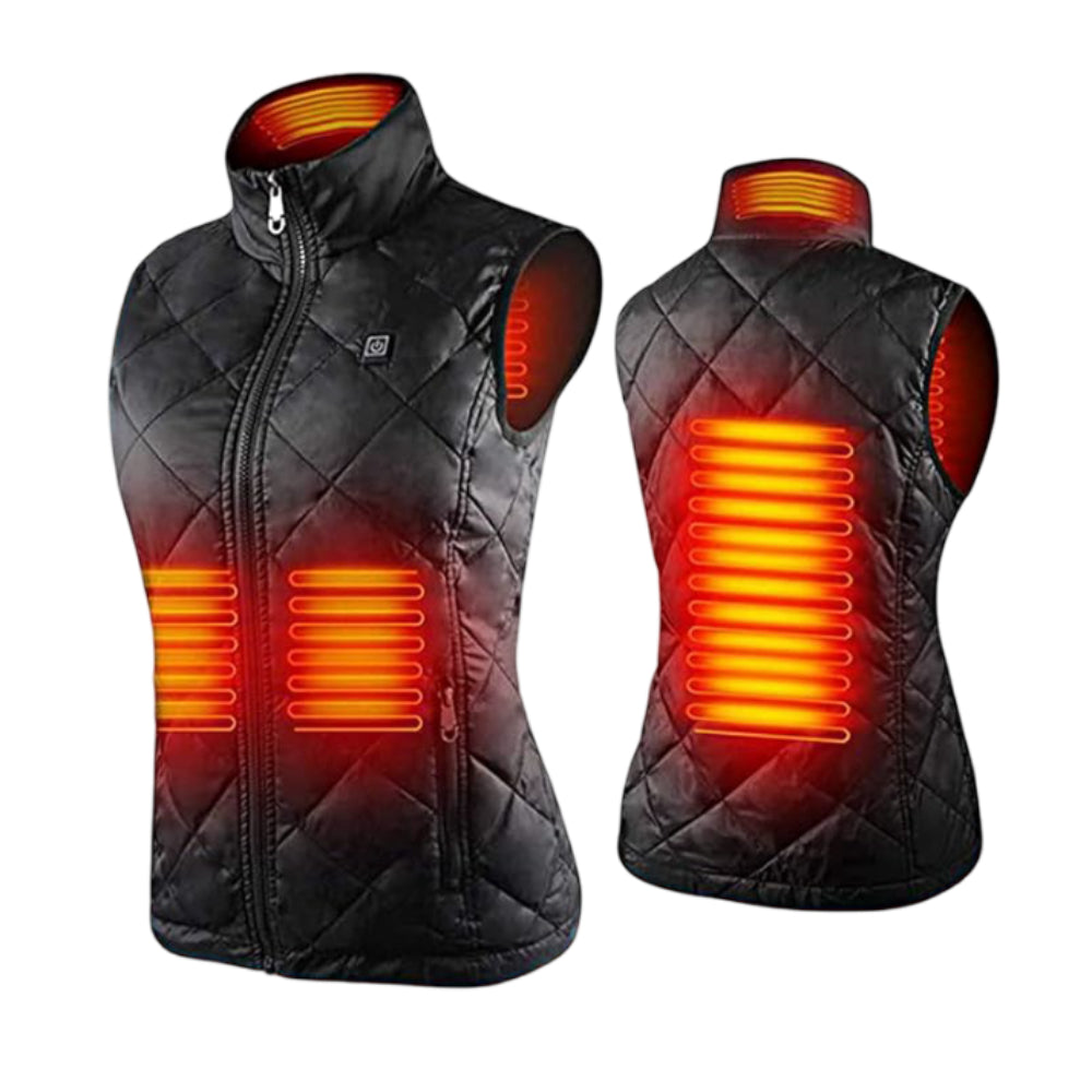 Women’s Heated Vest – Electric Gilet Warm Up Outdoor Winter Body Warmer Jacket