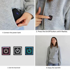 Heated Unisex Hoodie – ThermaHoodie Electric Warm Pullover for Outdoor
