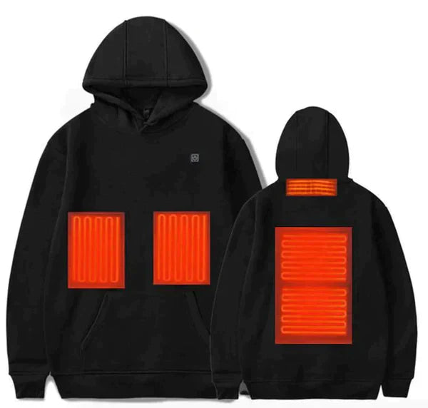 Heated Unisex Hoodie – ThermaHoodie Electric Warm Pullover for Outdoor