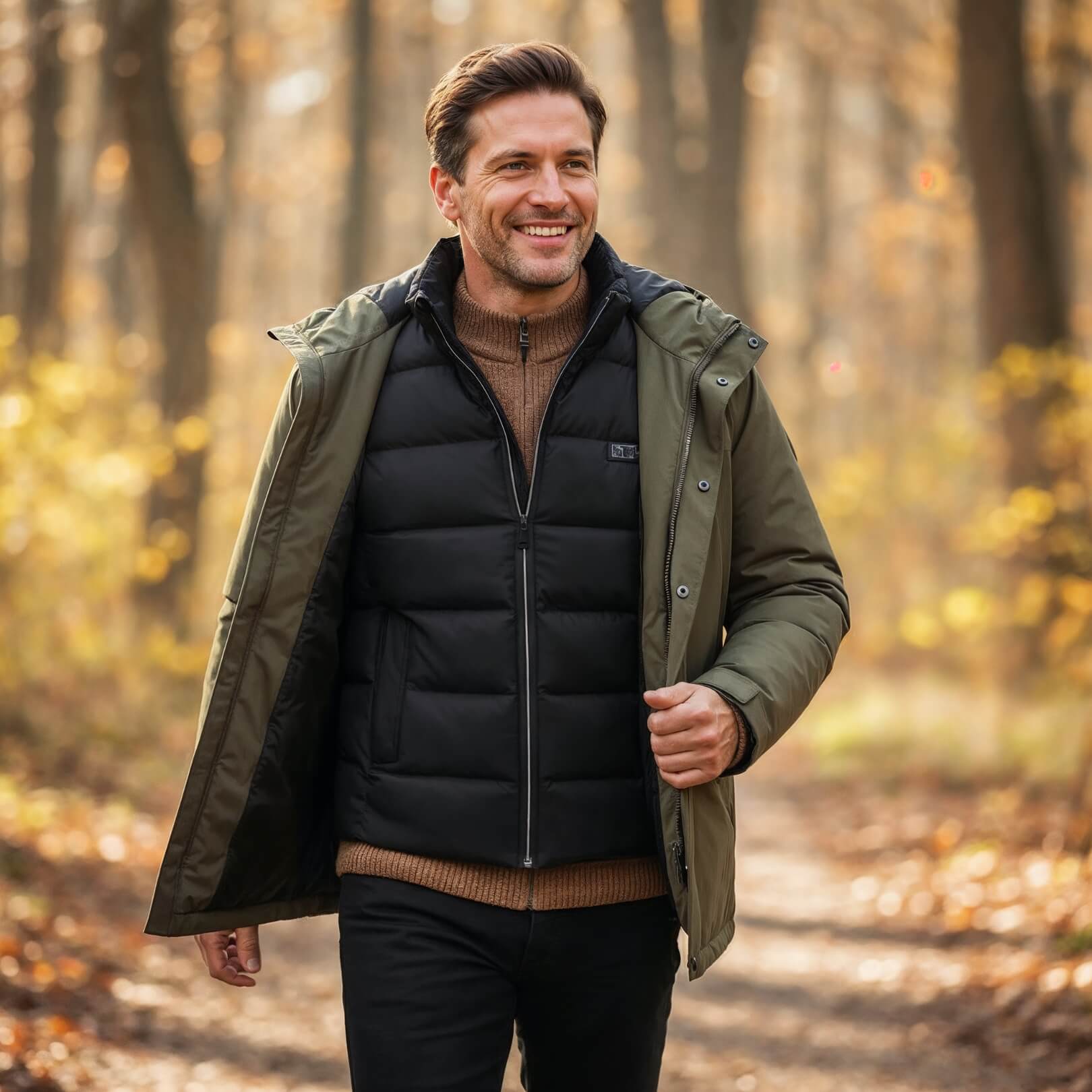 Men's Heated Gilet - Electric Warm Bodywarmer For Outdoors