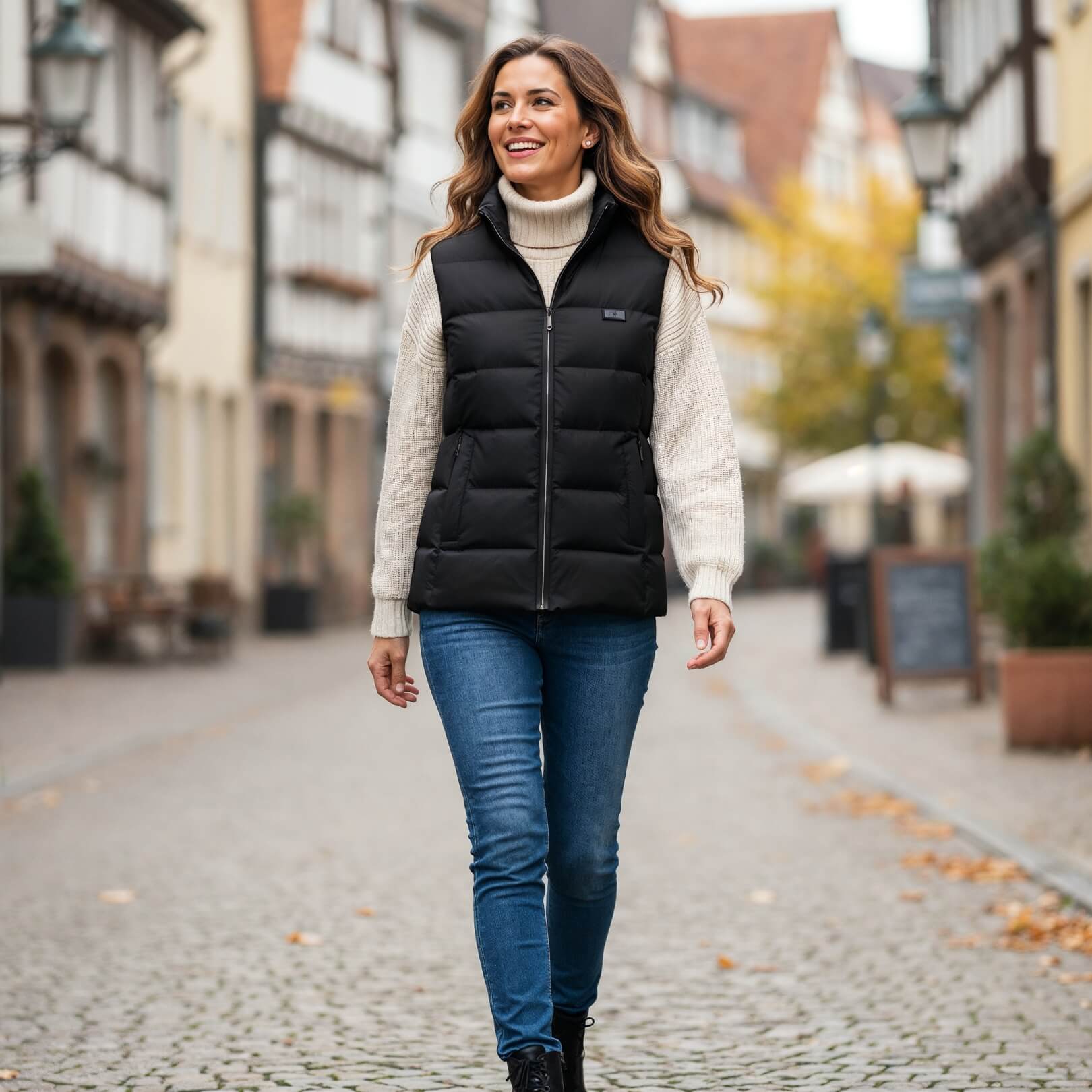 Women’s Heated Gilet – Electric Warm Body Warmer Vest for Outdoor Winter Use