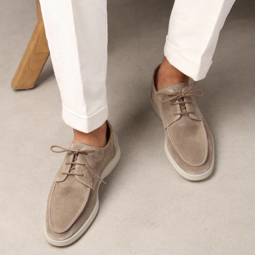 Men’s Luxury Leather Lace-Up Loafers – Formal & Dress Shoes