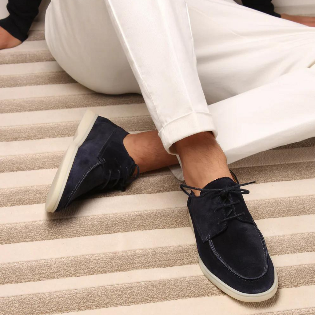 Men’s Luxury Leather Lace-Up Loafers – Formal & Dress Shoes