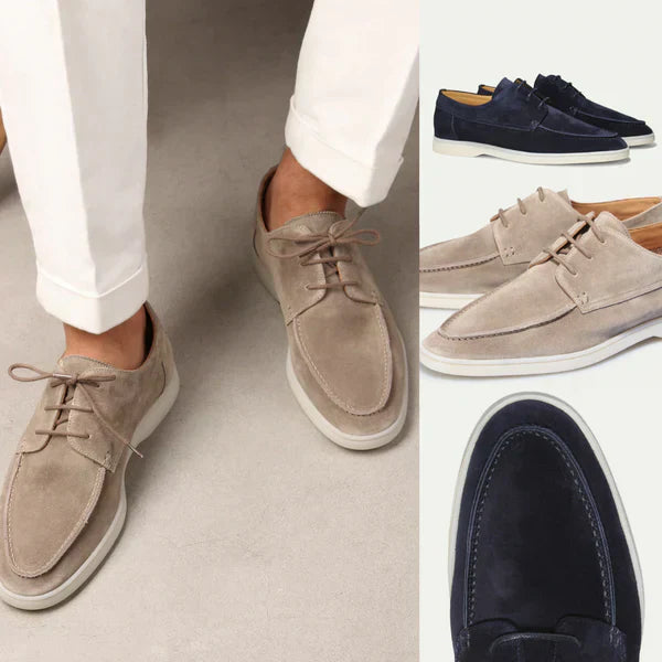 Men’s Luxury Leather Lace-Up Loafers – Formal & Dress Shoes
