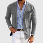 Men's Slim Fit Casual Long-Sleeve Knit Blazer