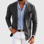 Men's Slim Fit Casual Long-Sleeve Knit Blazer