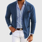 Men's Slim Fit Casual Long-Sleeve Knit Blazer