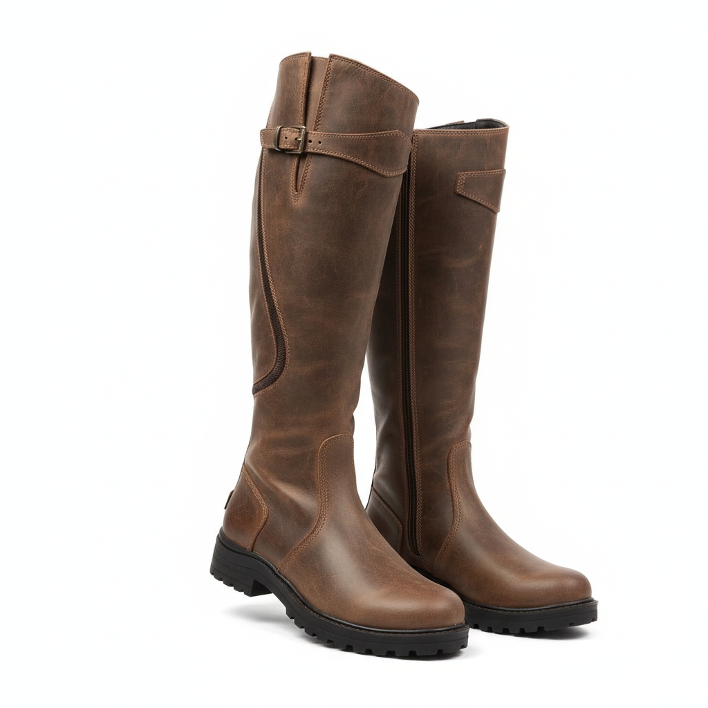 Women's Riding Boots - Waterproof Classic Leather Equestrian Boots