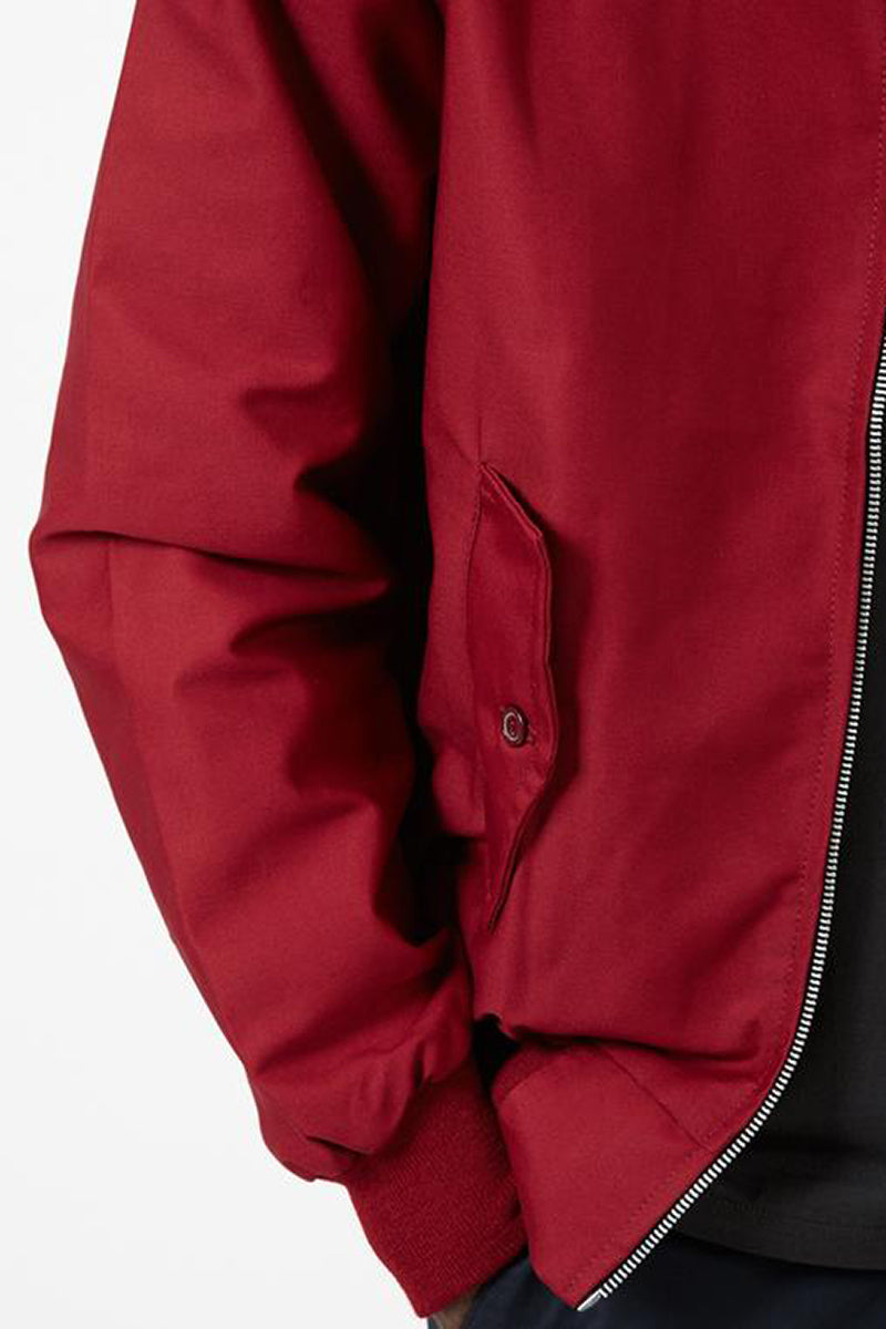 Men's Lightweight Harrington Jacket with Zip Closure