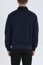 Men's Lightweight Harrington Jacket with Zip Closure