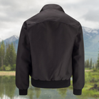 Men's Lightweight Harrington Jacket with Zip Closure