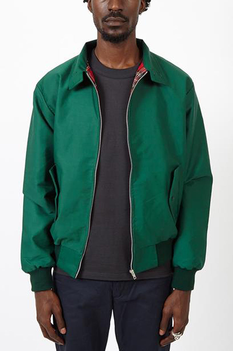 Men's Lightweight Harrington Jacket with Zip Closure