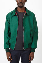 Men's Lightweight Harrington Jacket with Zip Closure