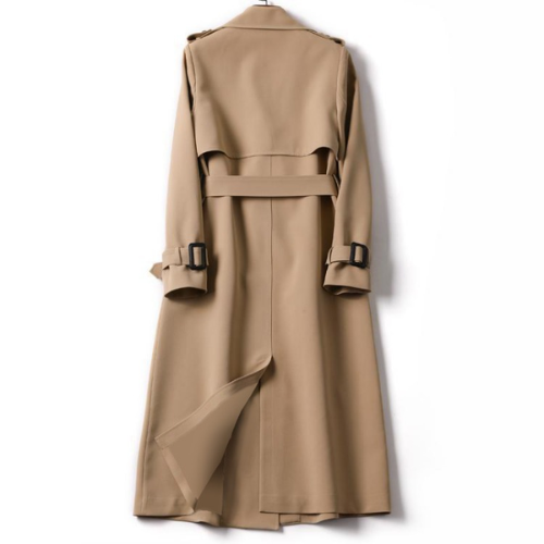 Elegent Long Trench Coat with Belt for Women