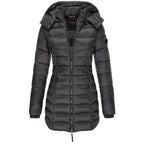 Women's Hooded Down Jacket with Insulated Filling