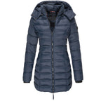 Women's Hooded Down Jacket with Insulated Filling